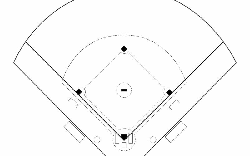 Printable Baseball Field Diagram Softball Diamond Templates Free Printables Monograms Design Tools Patterns DIY Projects