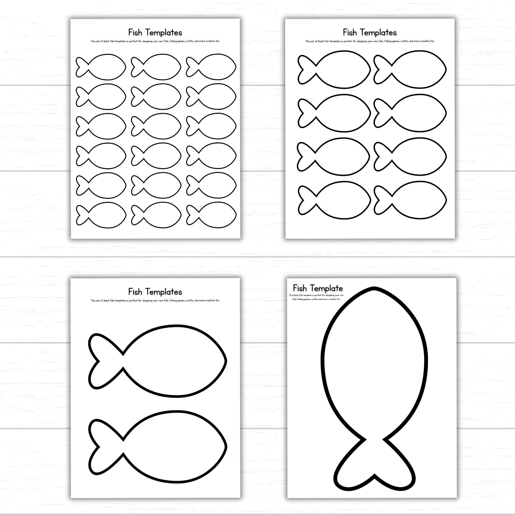 cut out printable fish template