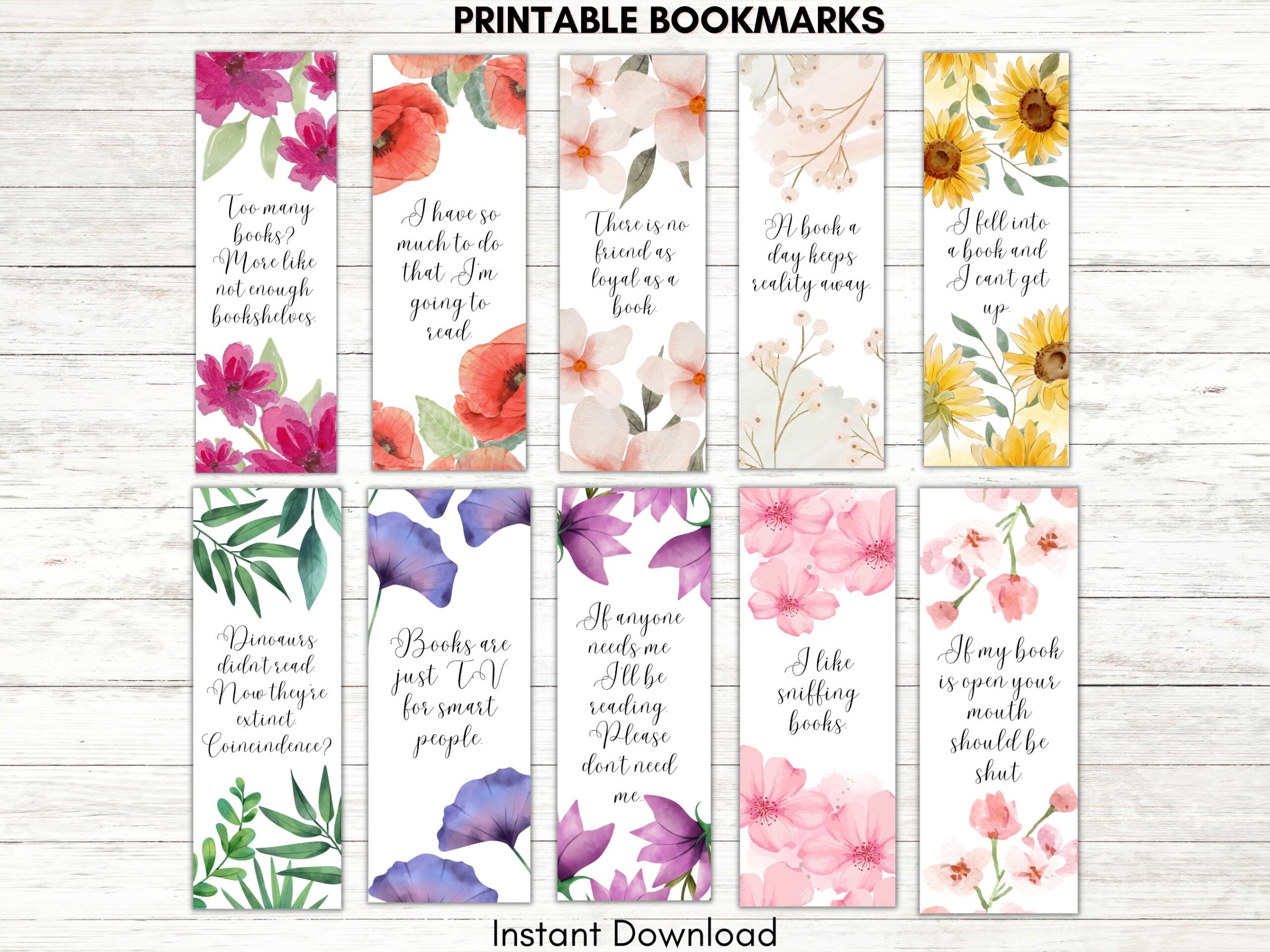 Printable Bookmarks Template Printable Bookmarks Set Bookmarks Digital Bookmark Template Instant Download Mandala Flowers Book Lovers Etsy Finland