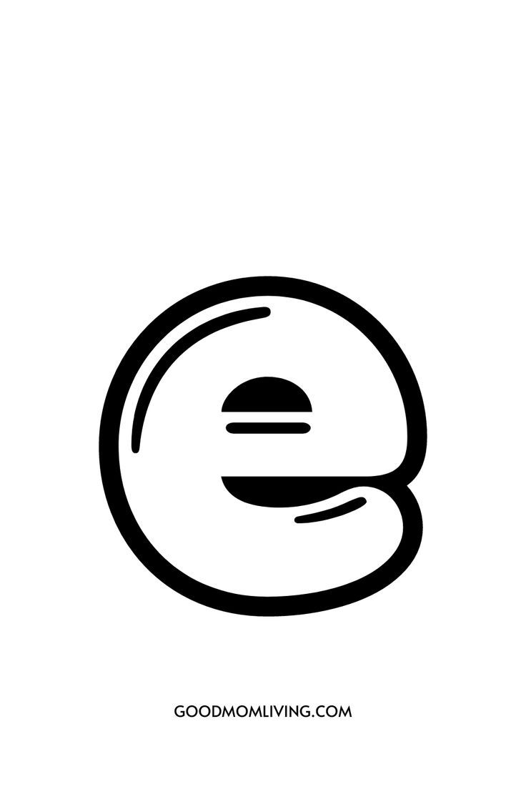 Printable Bubble Letter E Bubble Letters Alphabet