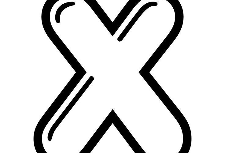 Printable Bubble Letter X Bubble Letters Alphabet