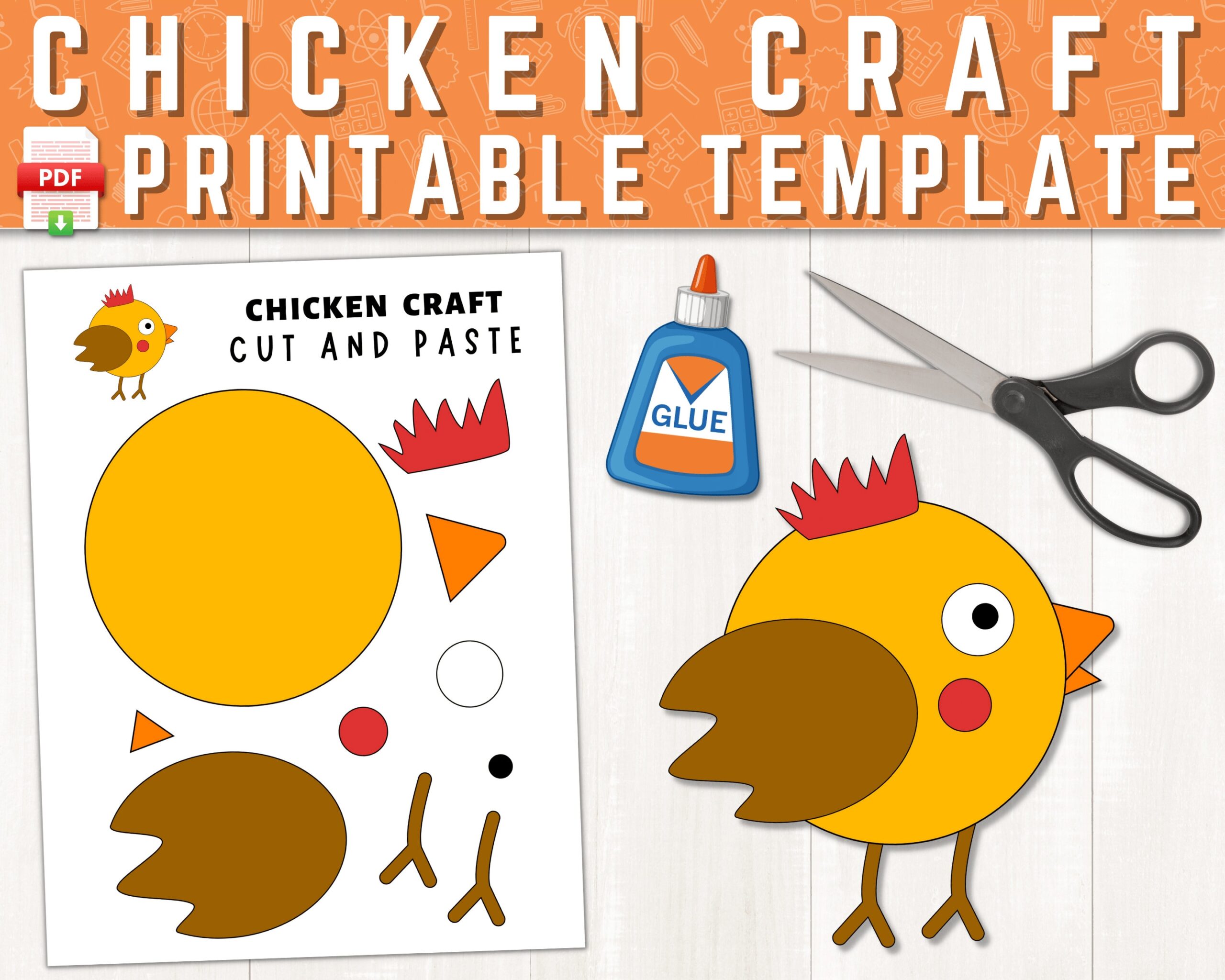 chicken printable template