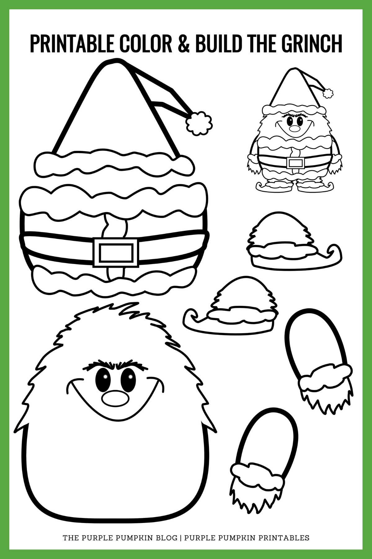 grinch printable template