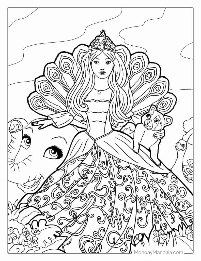 Printable Coloring Pages Barbie Drawings For Kids Lisa Frank Coloring Book Barbie Giant Coloring Book 11x16 