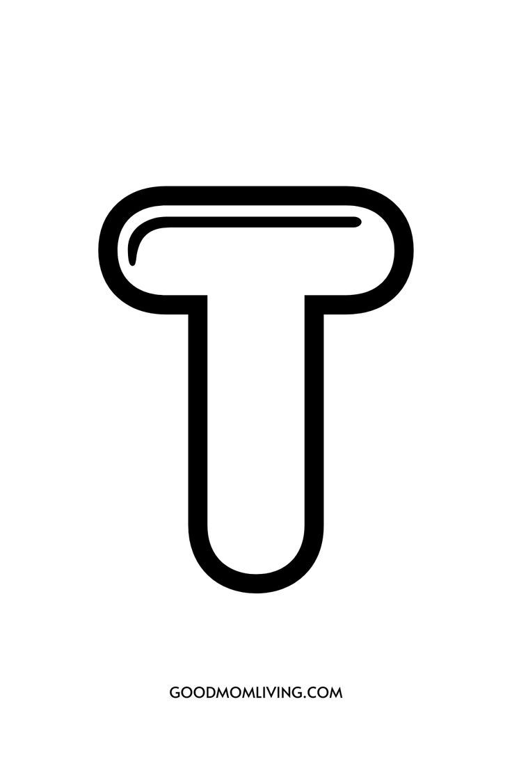 Printable Coloring Pages Letter T Bubble Letters