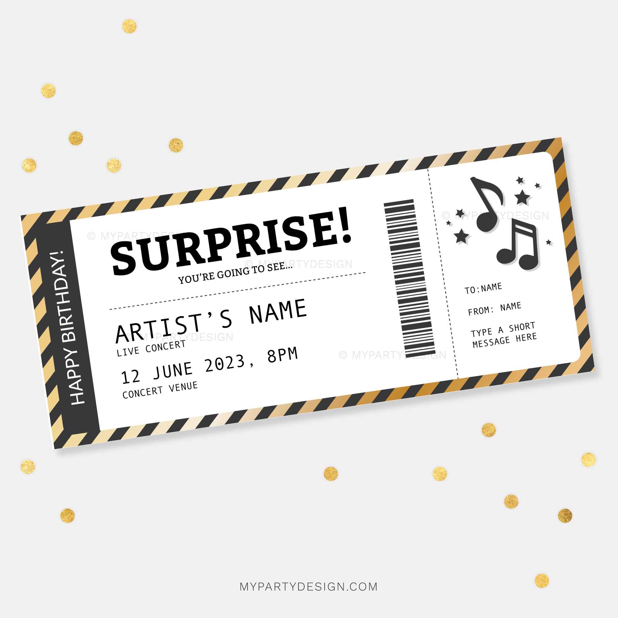 printable ticket template