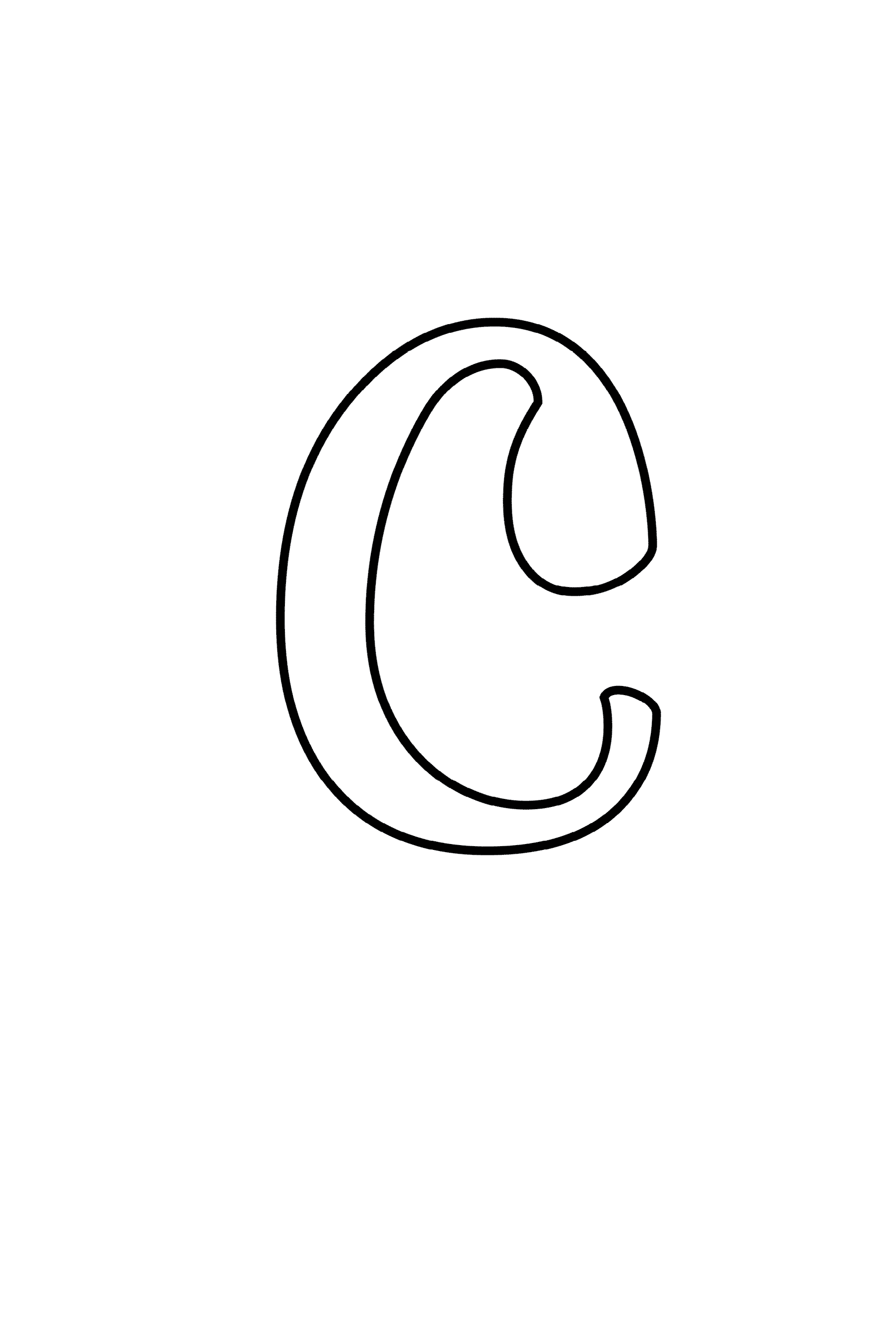 printable letter c