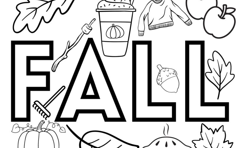Printable Cute Fall Coloring Pages Crafty Morning