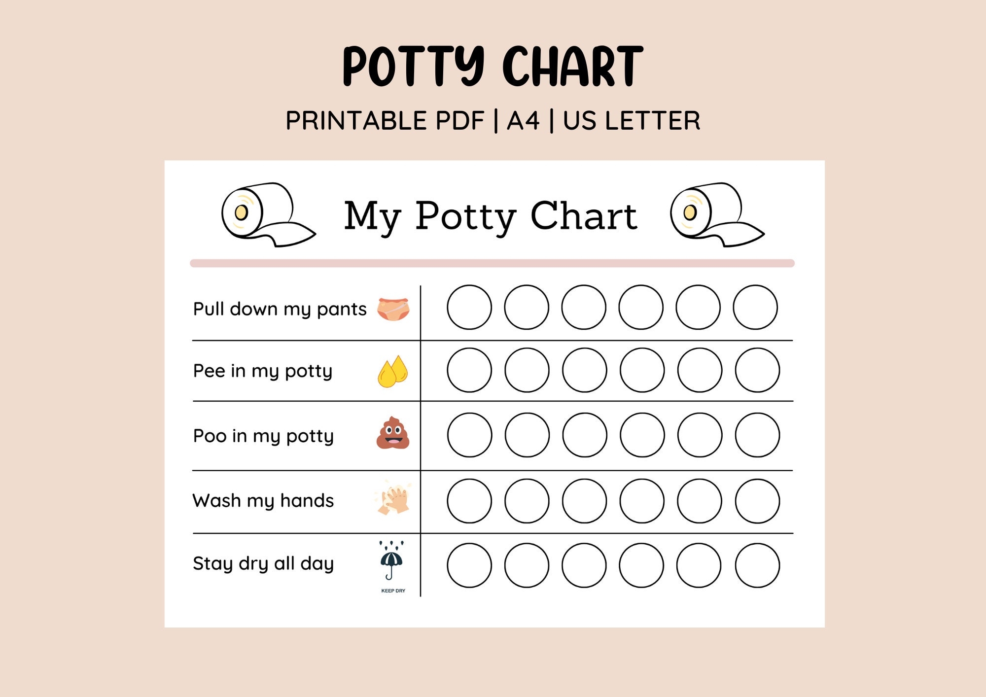 printable potty training charts