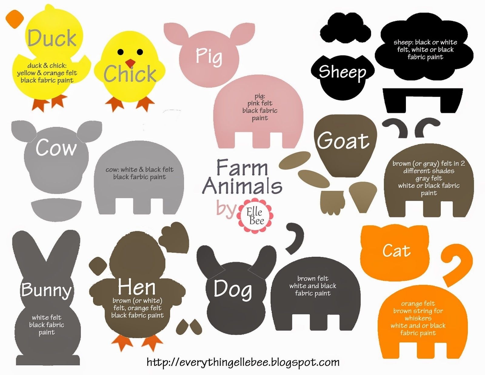 animal templates printable