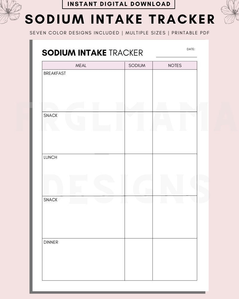 Printable Daily Sodium Intake Tracker Sodium Intake Log Daily Food Diary Printable Meal Planner Sodium Intake Tracker Printable Etsy Printable Daily Sodium Intake Tracker Sodium Intake Log Daily Food Diary Printable Meal Planner Sodium Intake Tracker Printable Etsy