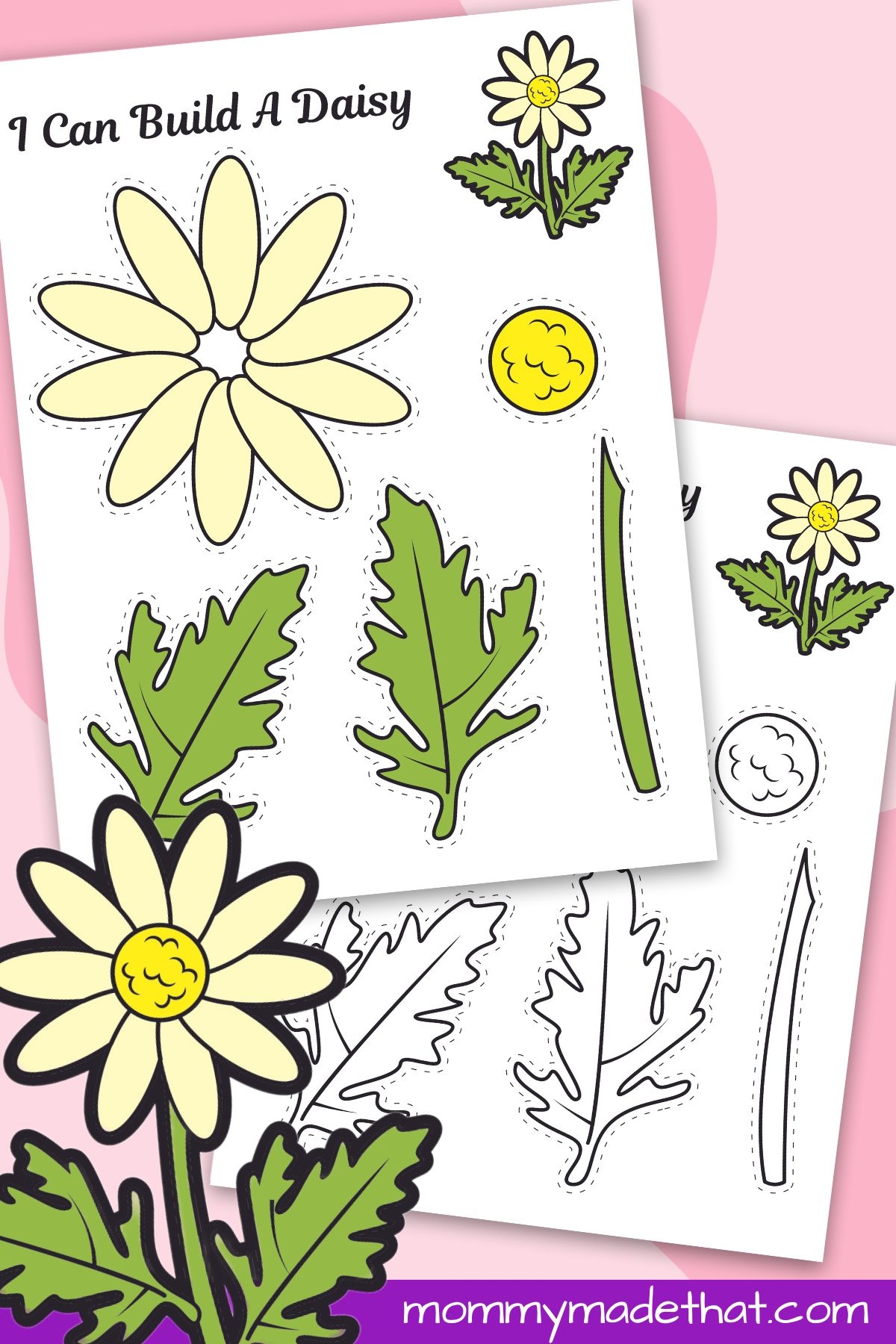 Printable Daisy Craft Template