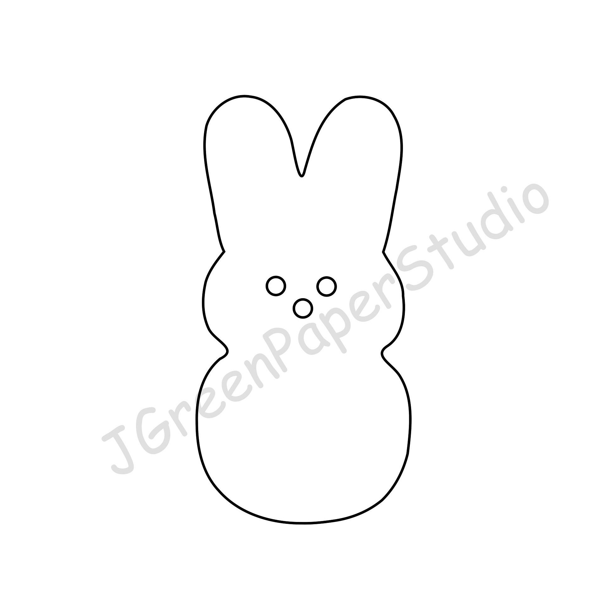 free printable peeps template