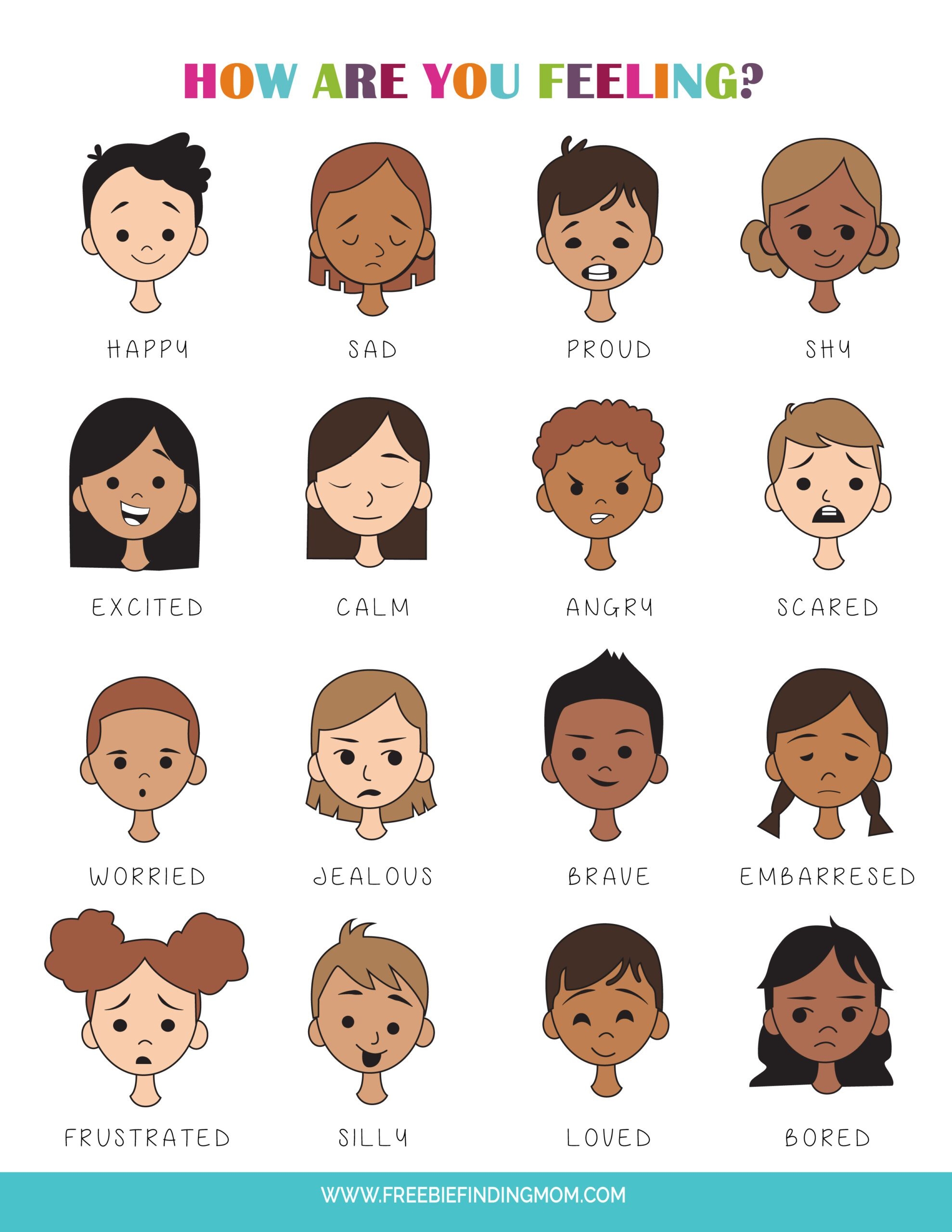 printable emotions chart