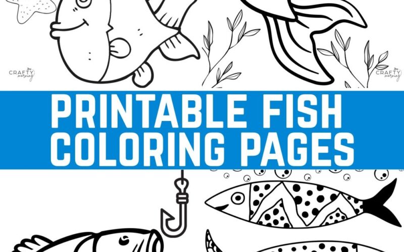 Printable Fish Coloring Pages Crafty Morning