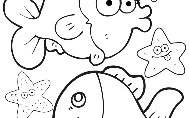 Printable Fish Coloring Pages Crafty Morning