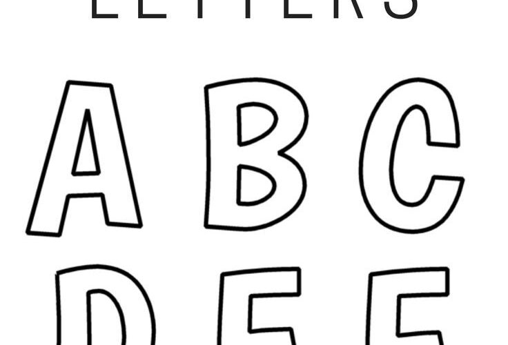 Printable FREE Alphabet Templates