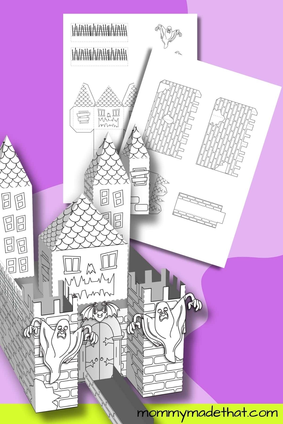 haunted house template printable