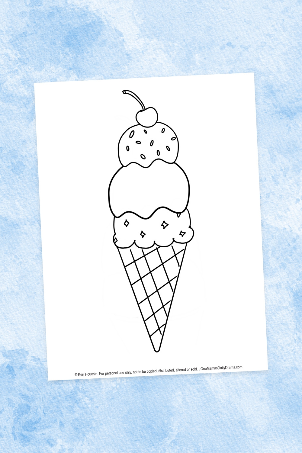 printable ice cream coloring sheets