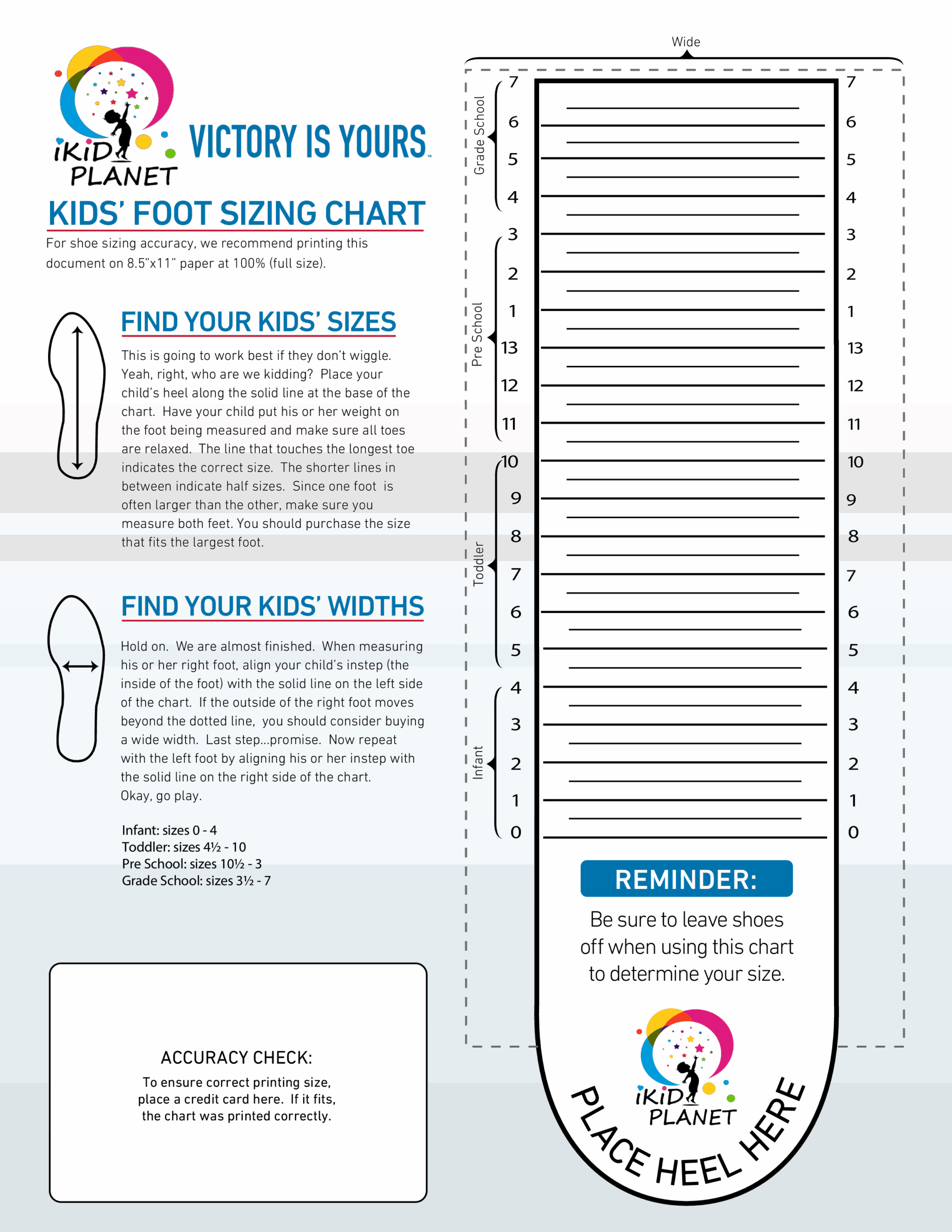 Printable Infant Shoe Size Chart Infant Girl Shoe Size Chart