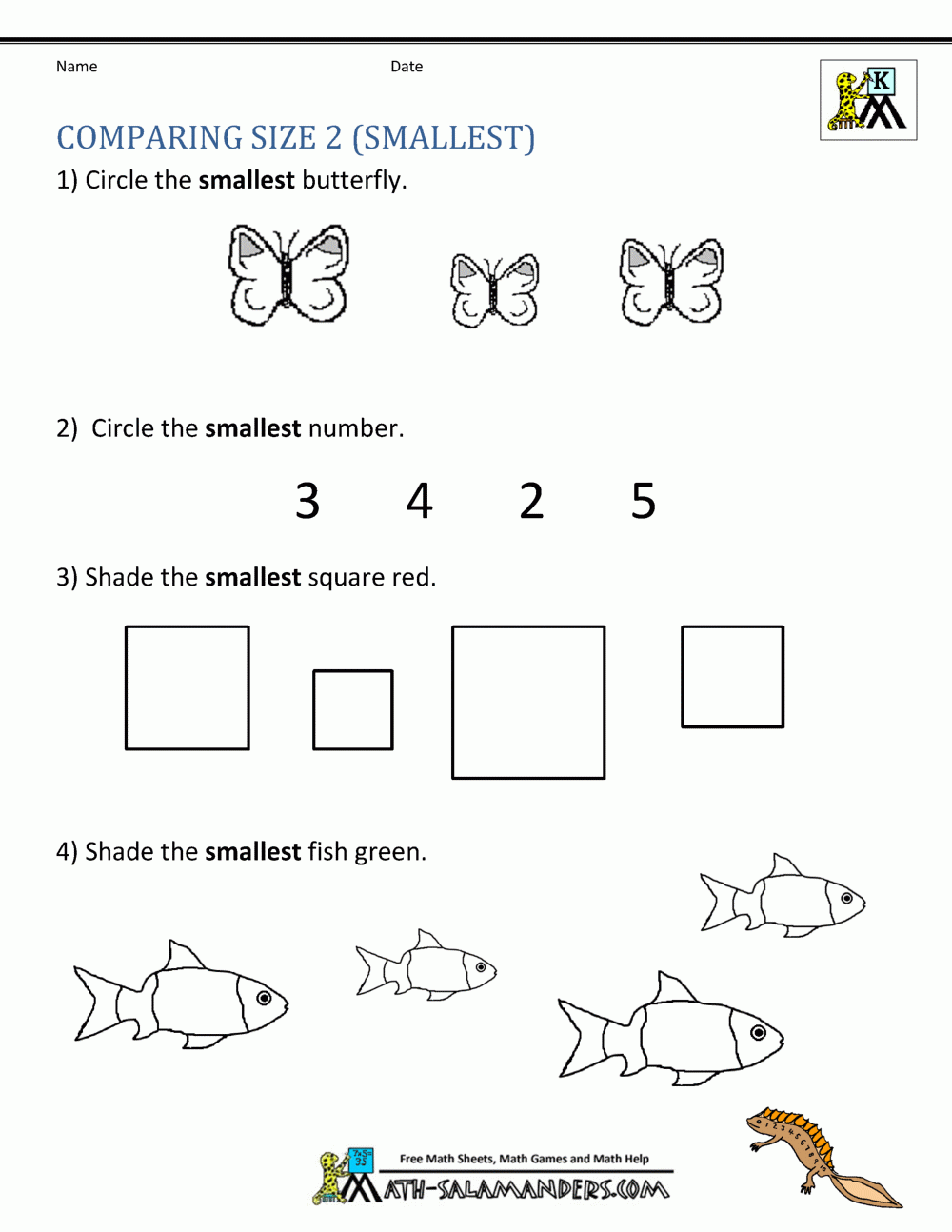 free printable math sheets kindergarten