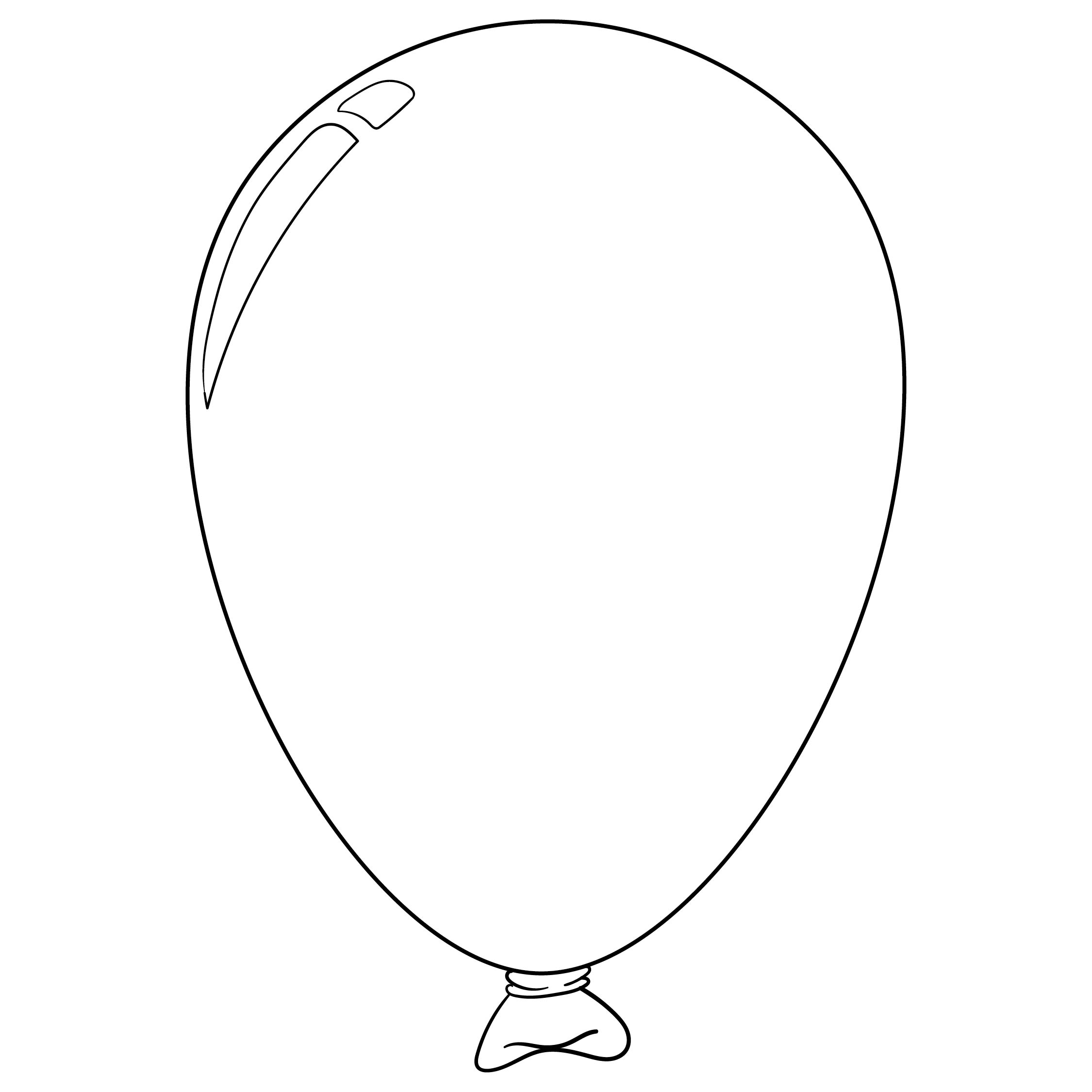 Printable Large Balloon Template