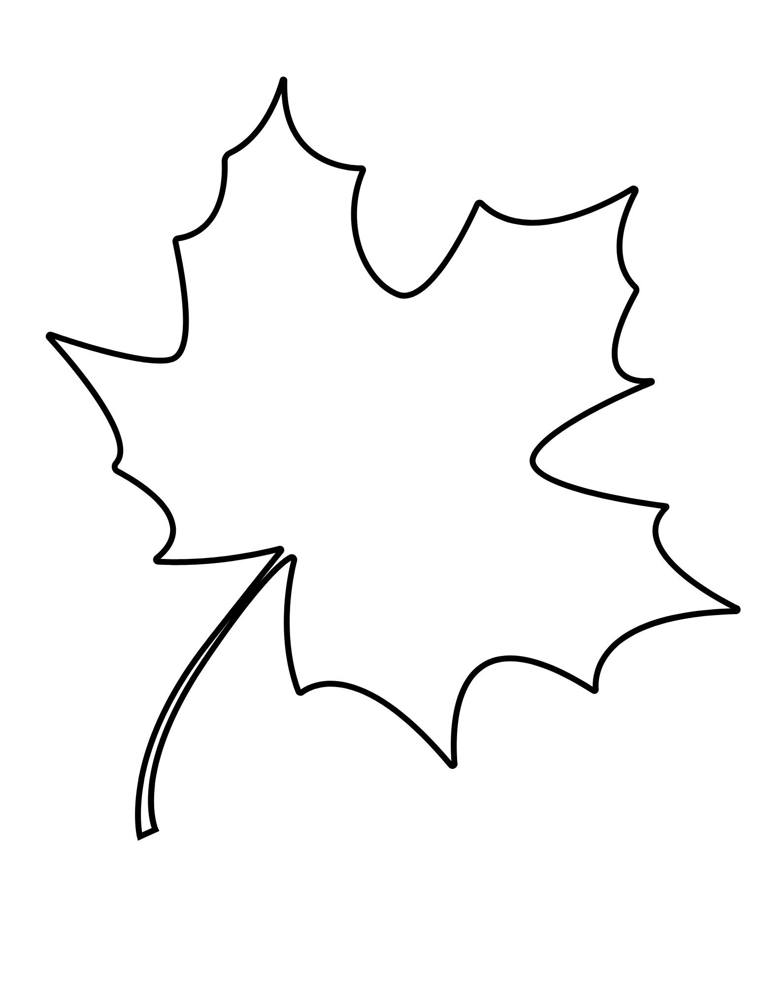 template of fall leaves printables