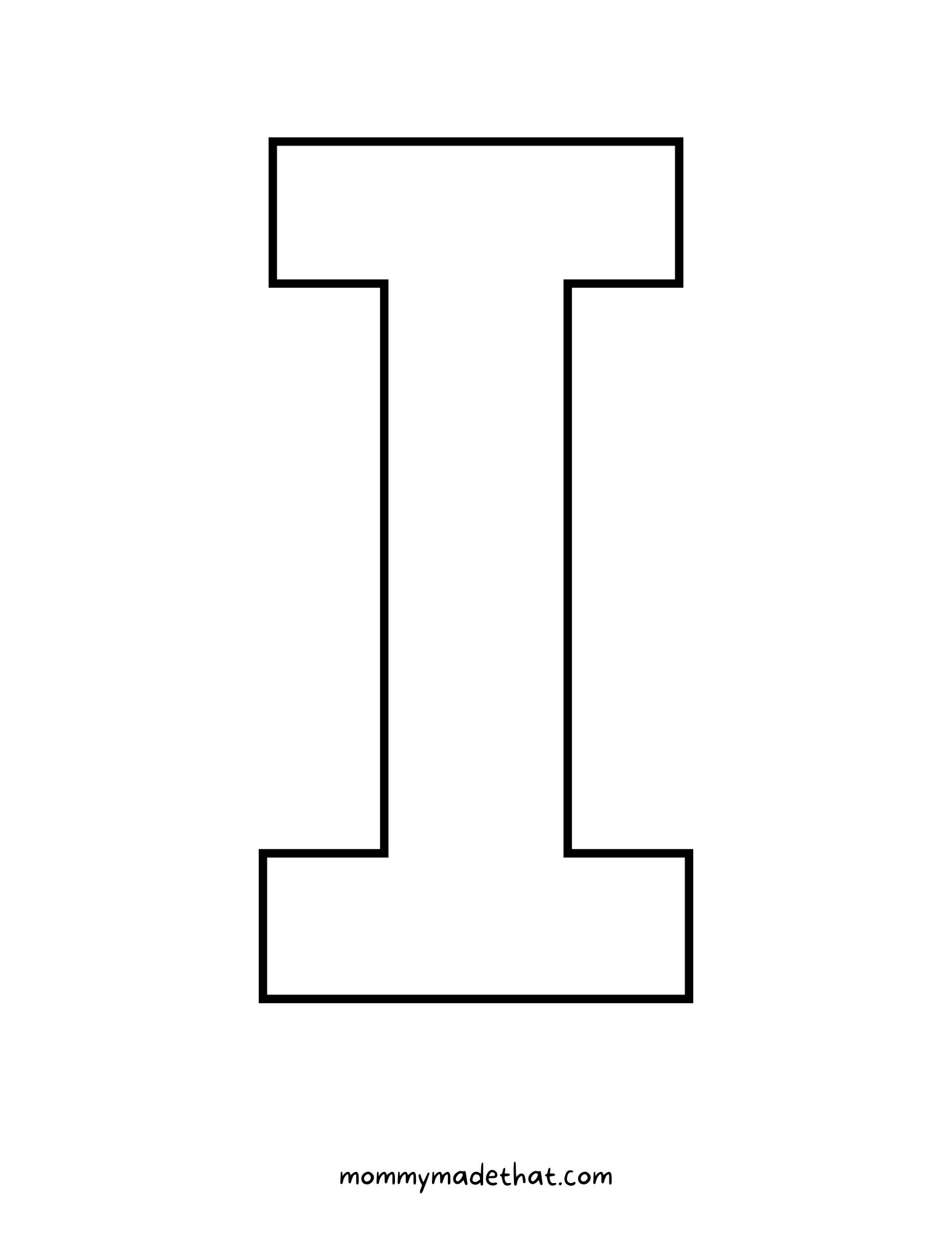 Printable Letter I Grab The Free Templates  Printable Letter I Grab The Free Templates