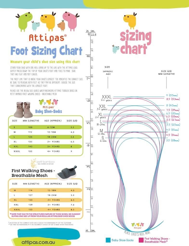 Printable Measure Baby Feet Kids Shoe Size For Age Cheap