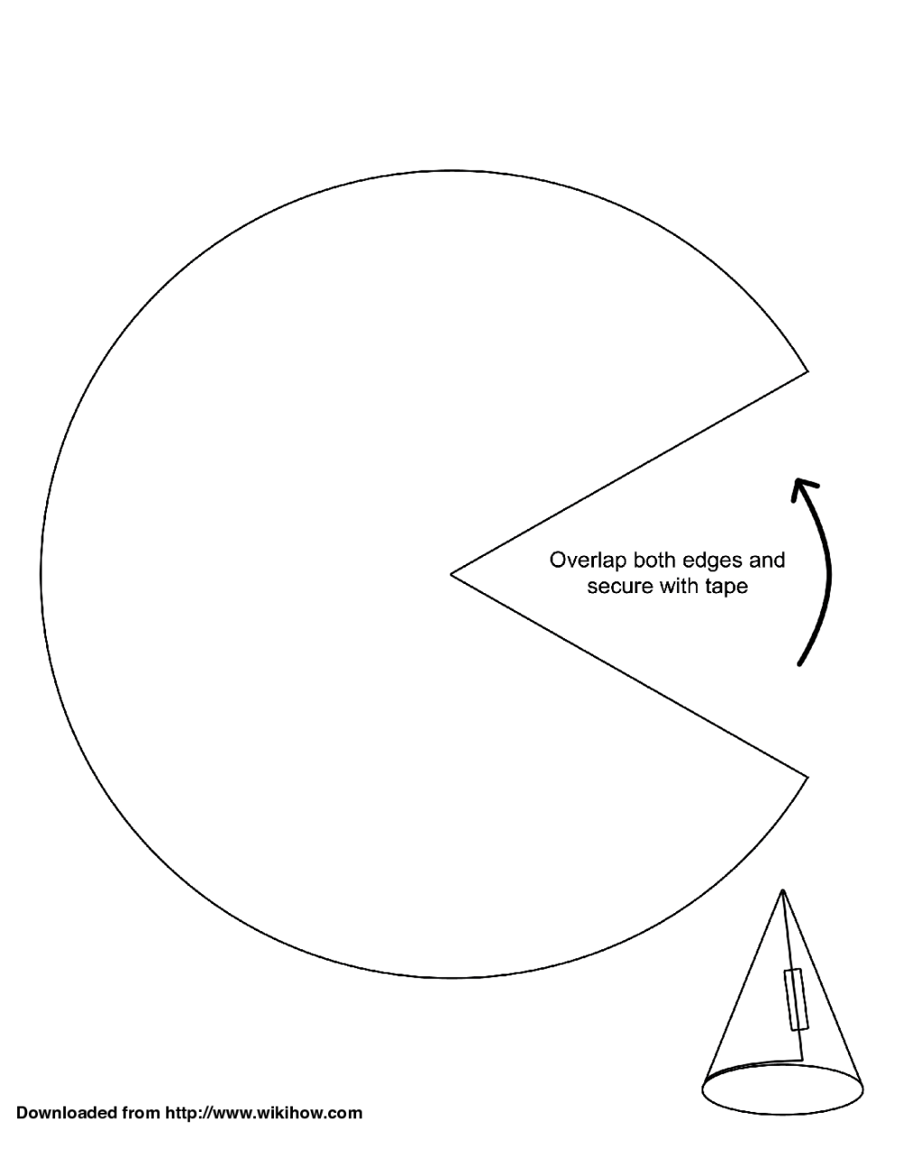 printable cone template