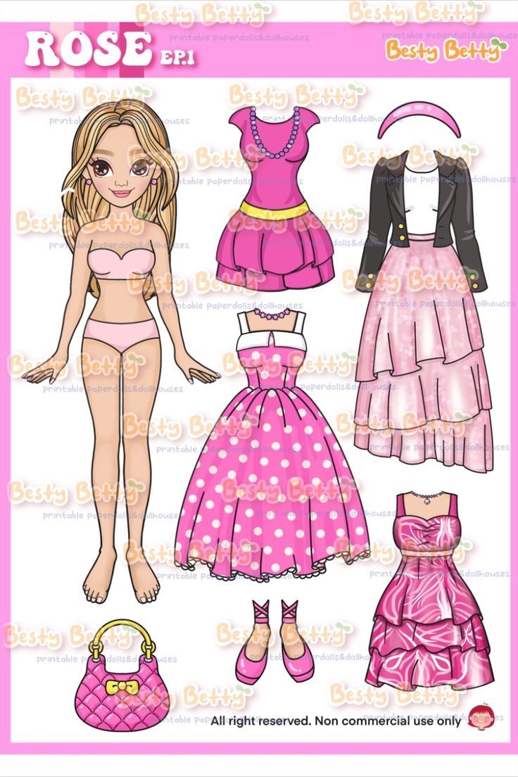 free printable paper doll template