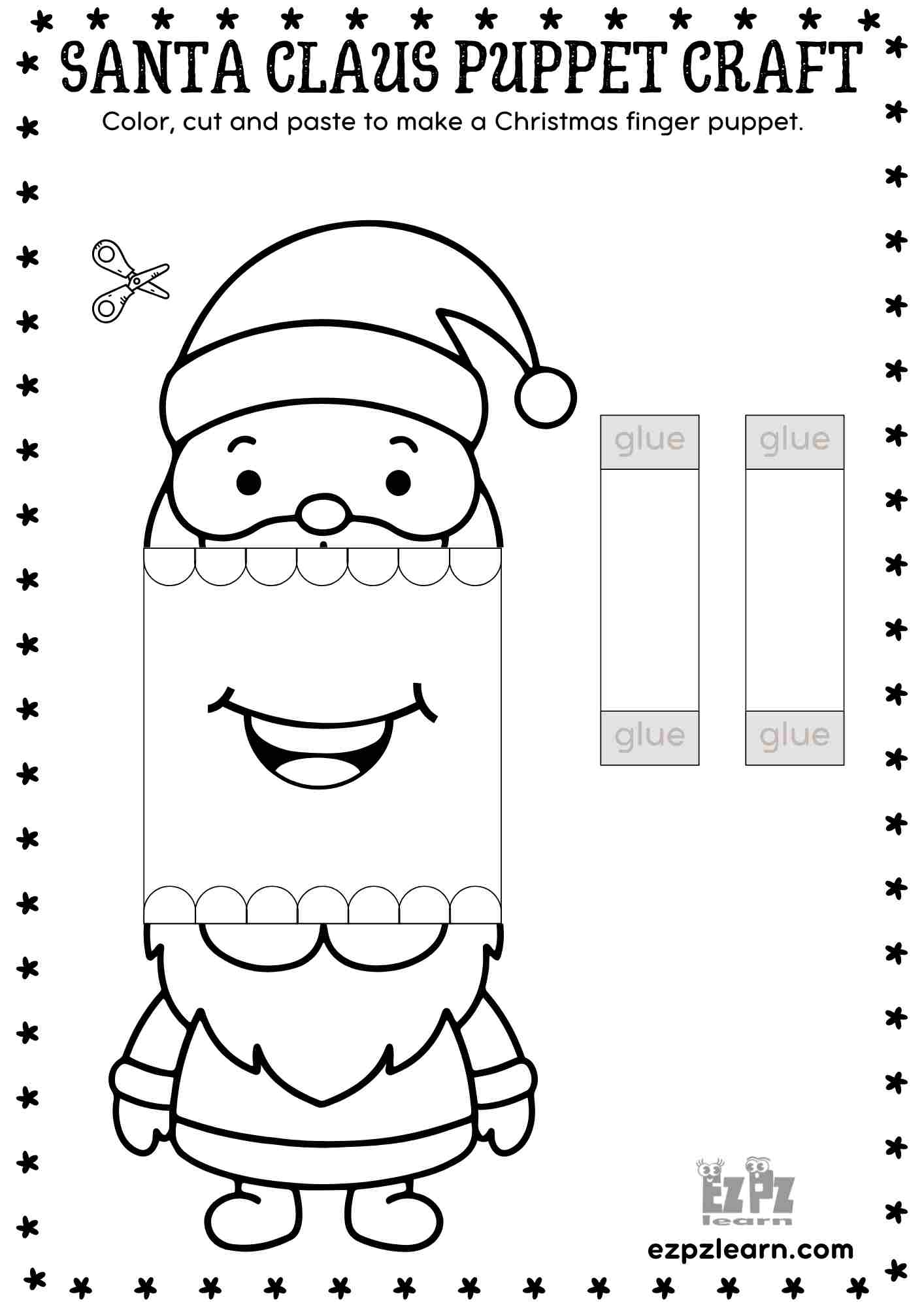 santa claus template printable