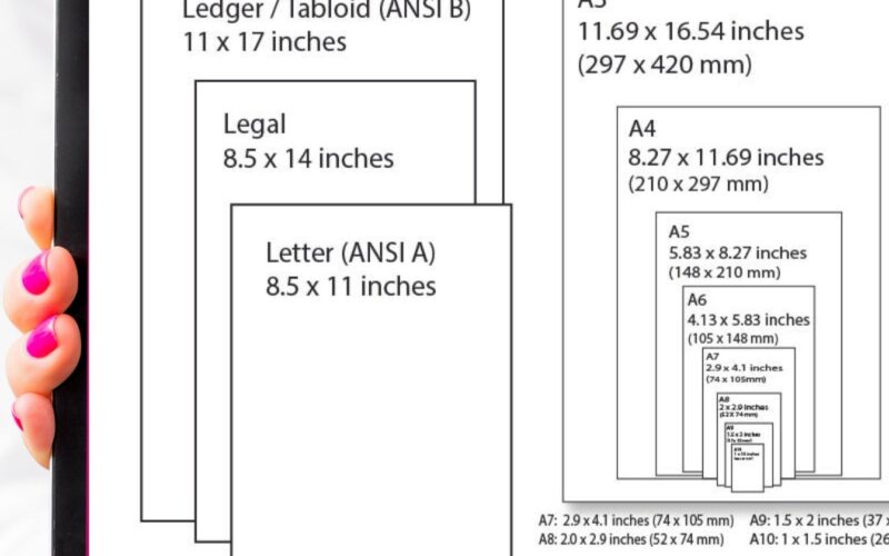 Printable Paper Size Chart FREE Leap Of Faith Crafting