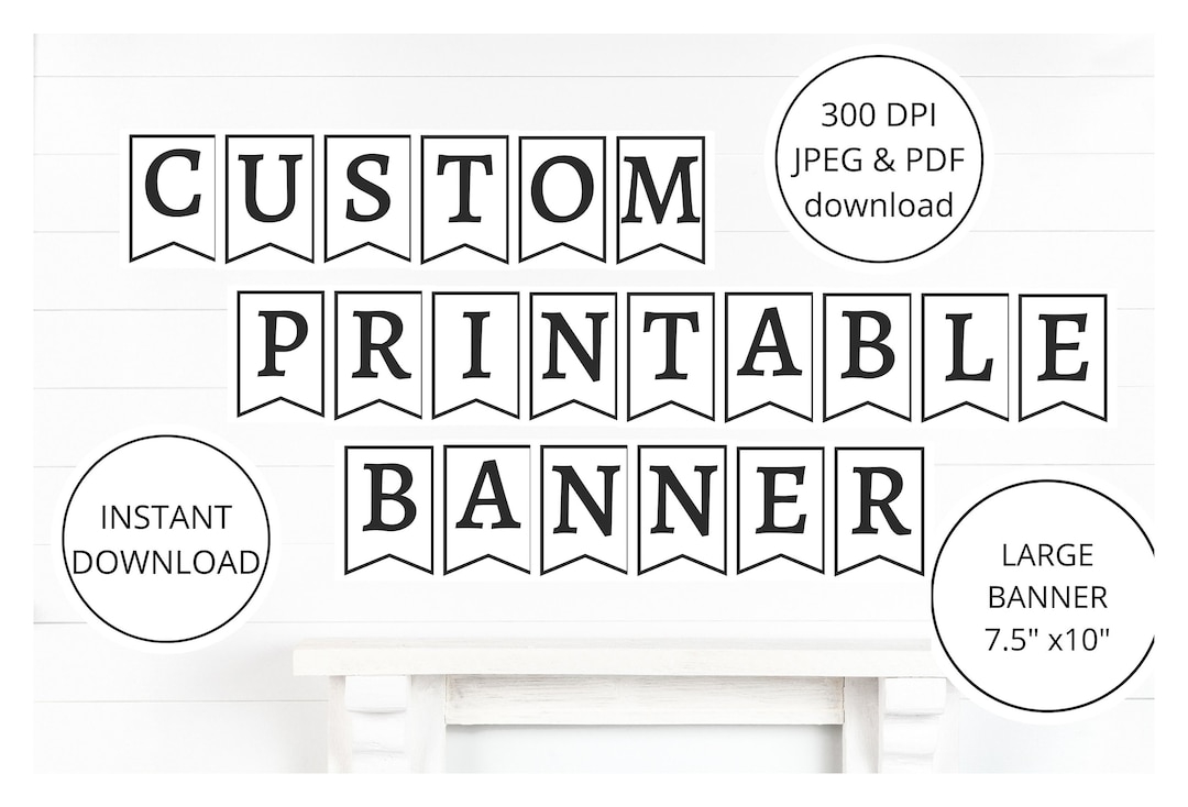 letter banner free printable