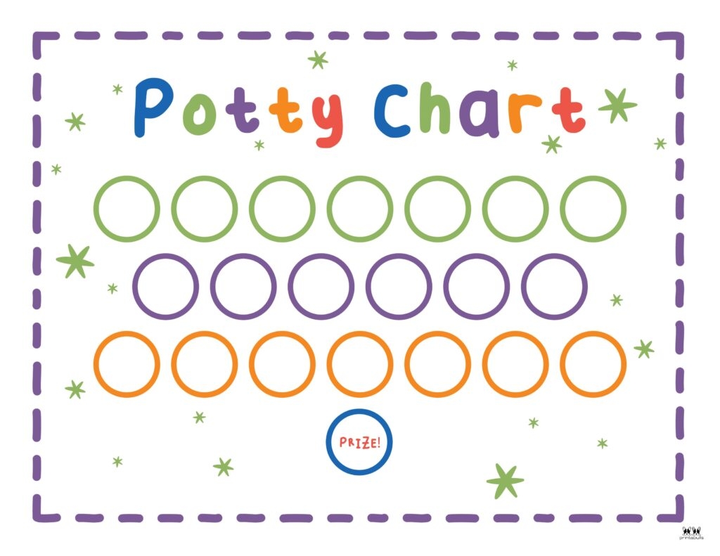 toilet training sticker chart printable
