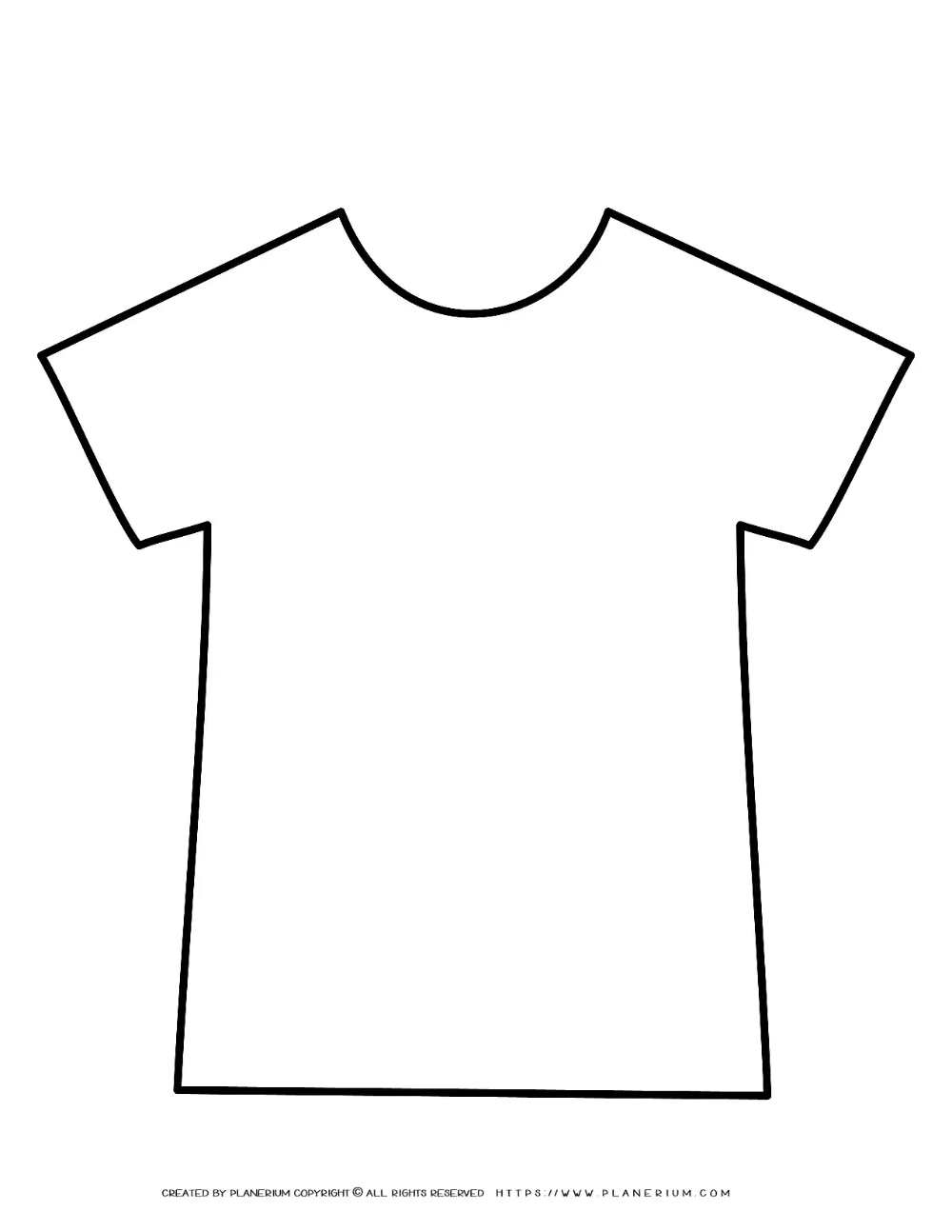 Printable T Shirt Template For Creative Classroom Fun