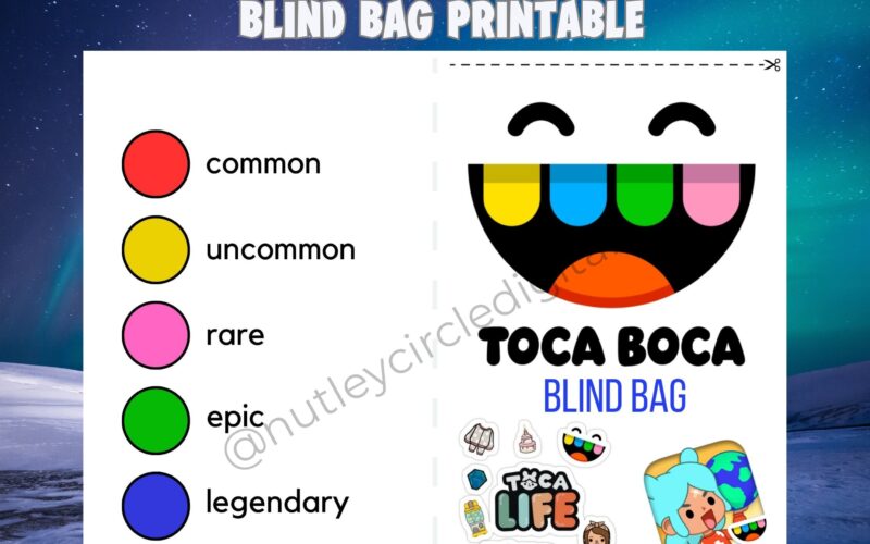 Printable Toca Boca Inspired Printable Blind Bags Fun And Creativity For Toca Life World Fans BONUS Paper Doll Printable Etsy