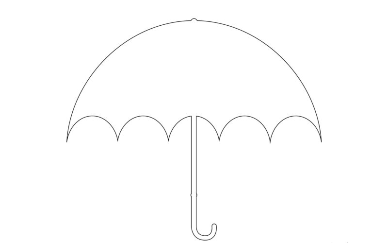 Printable Umbrella Template Tim s Printables
