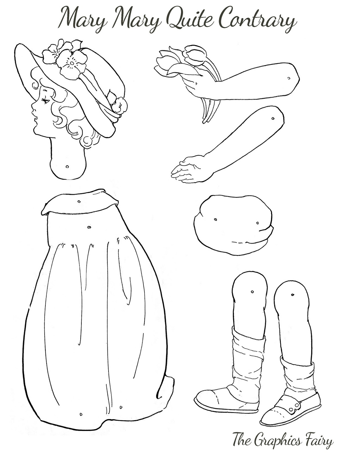 paper doll template printable