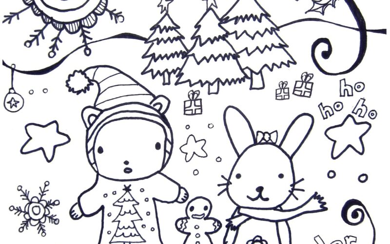 Printable Winter Coloring Pages Marcia Beckett