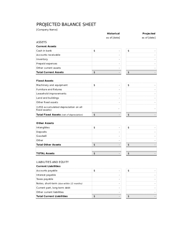 printable balance sheet template