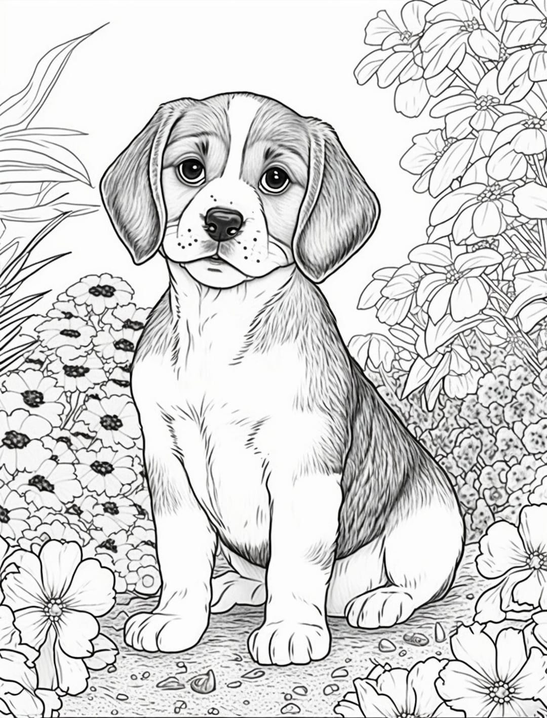 puppy coloring sheets printable
