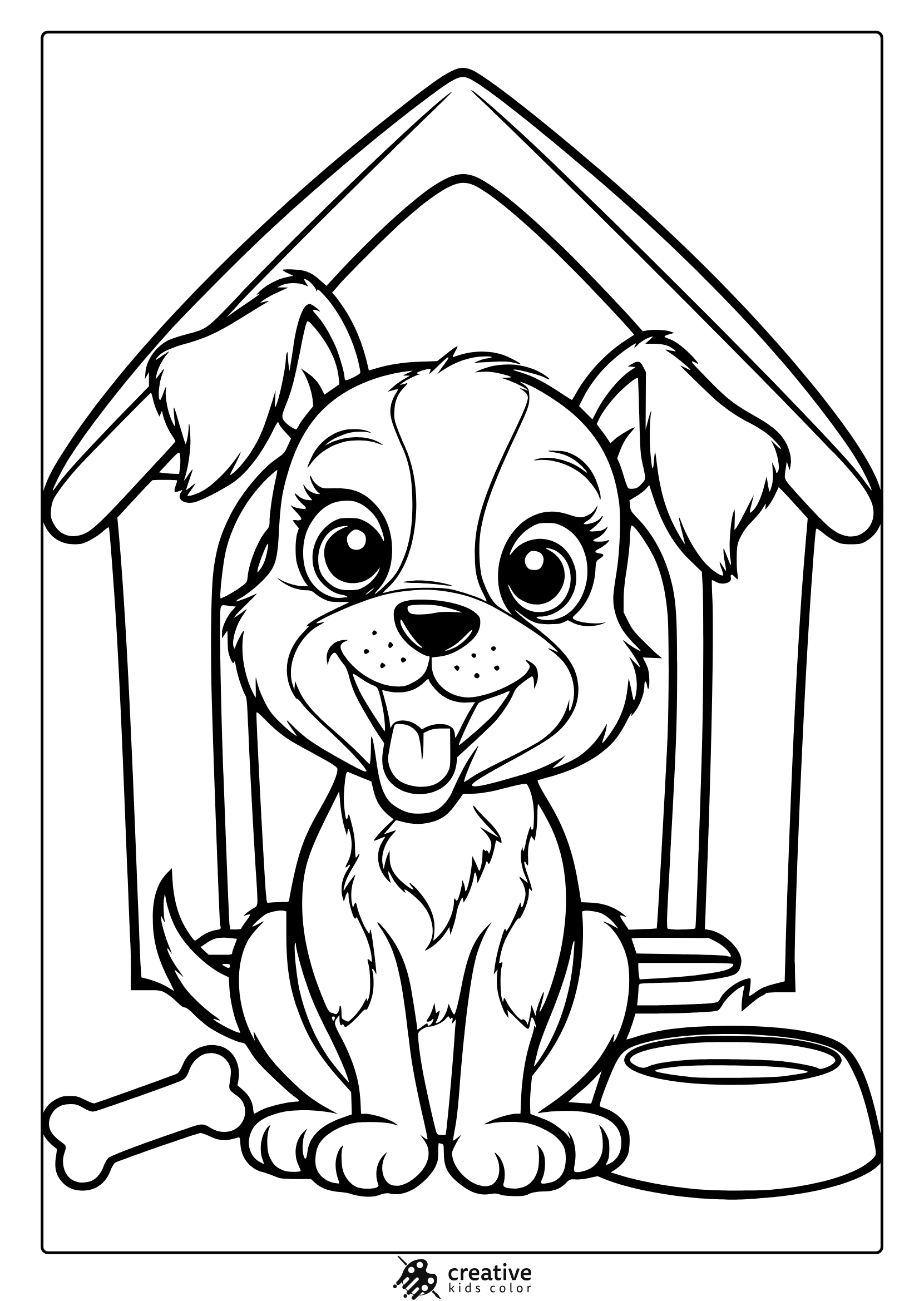 free dog coloring pages printable