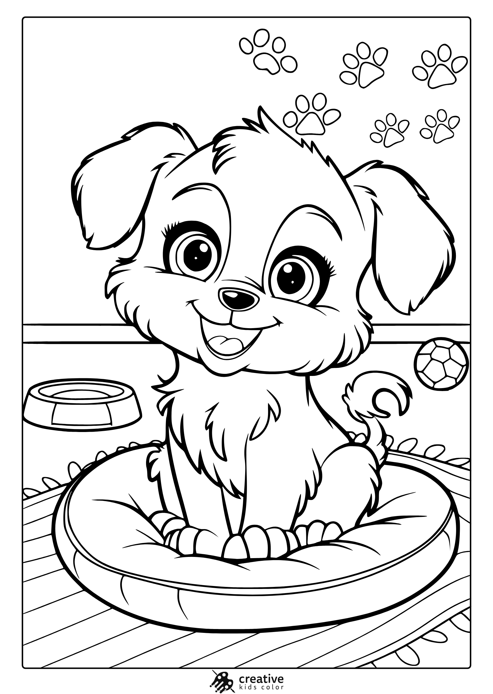 coloring pages of dogs printable