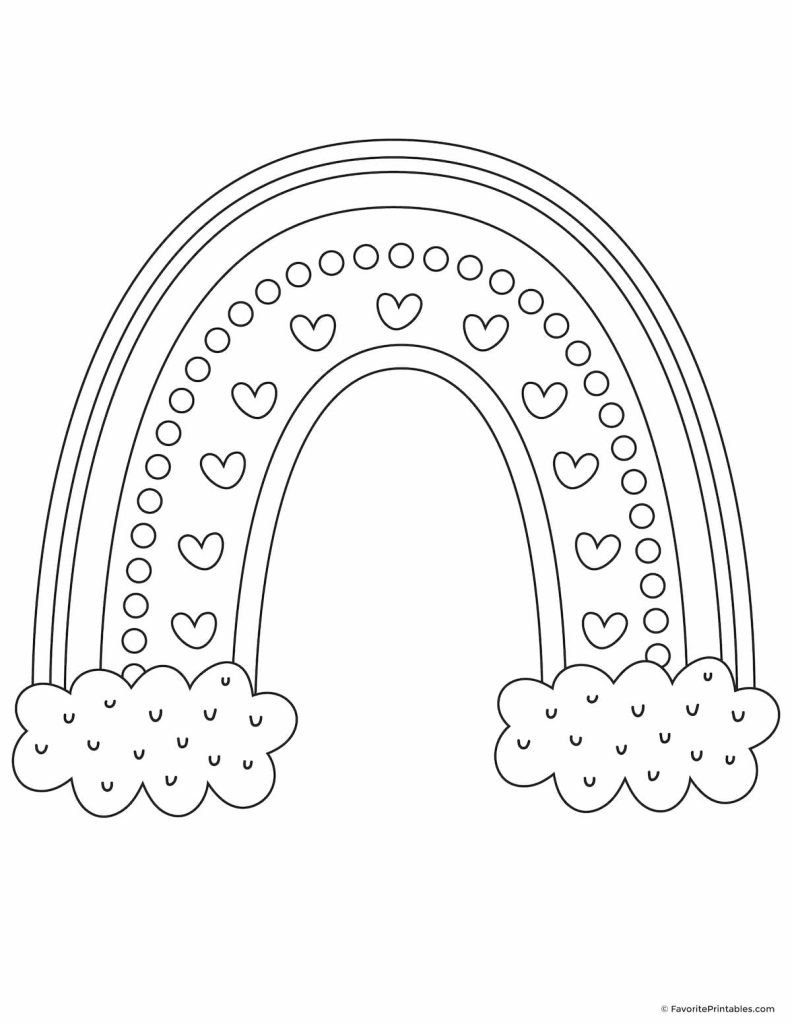 printable rainbow coloring