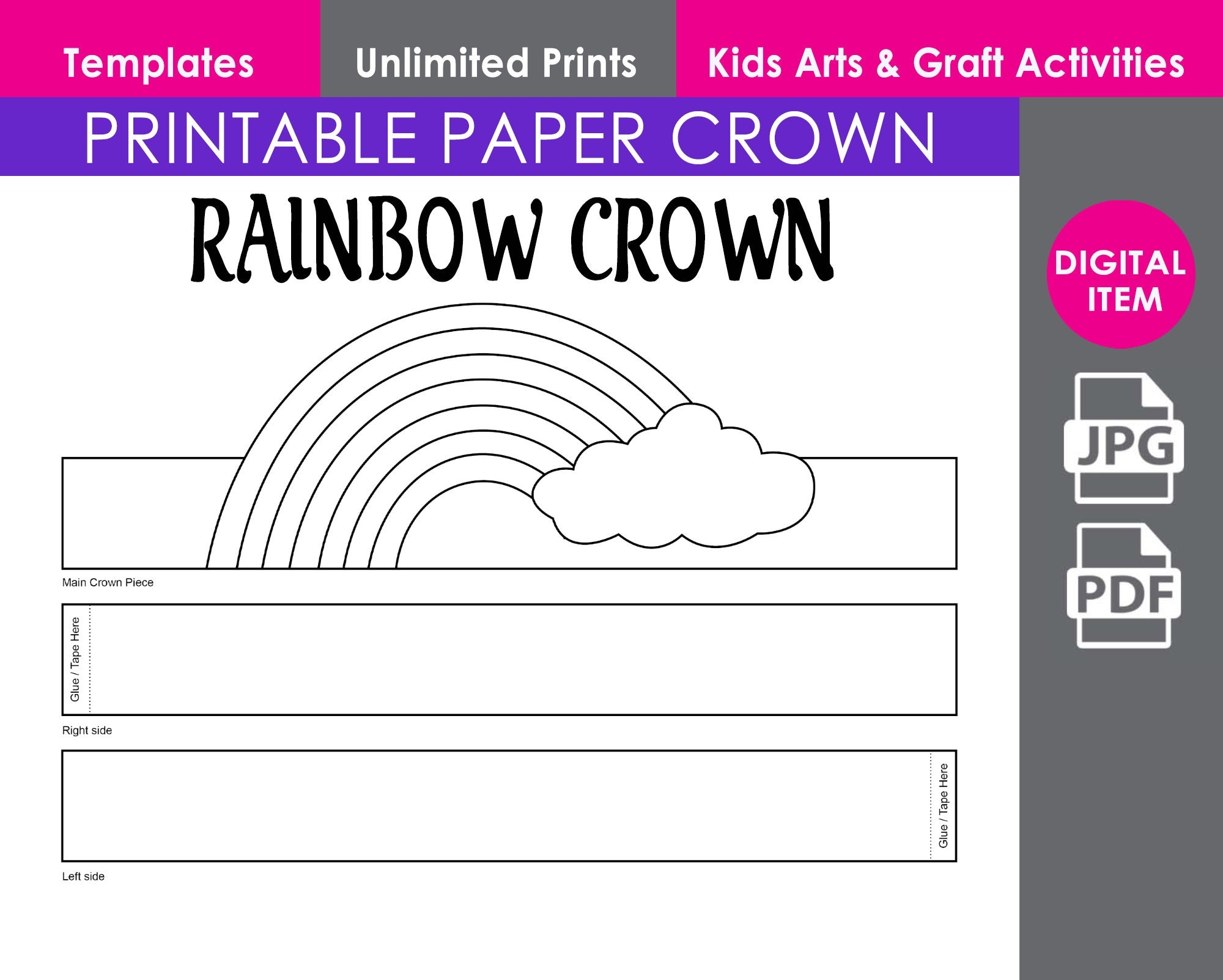 crown template printable