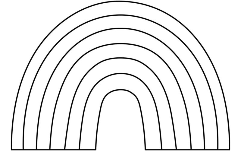 Rainbow Template Free Printables The Best Ideas For Kids