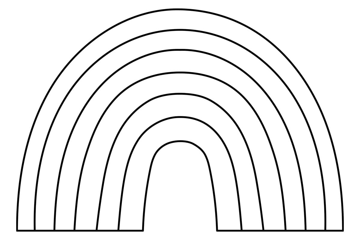 Rainbow Template Free Printables The Best Ideas For Kids