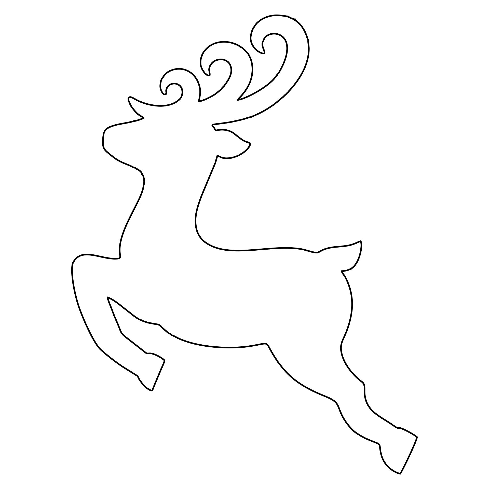 reindeer template printable