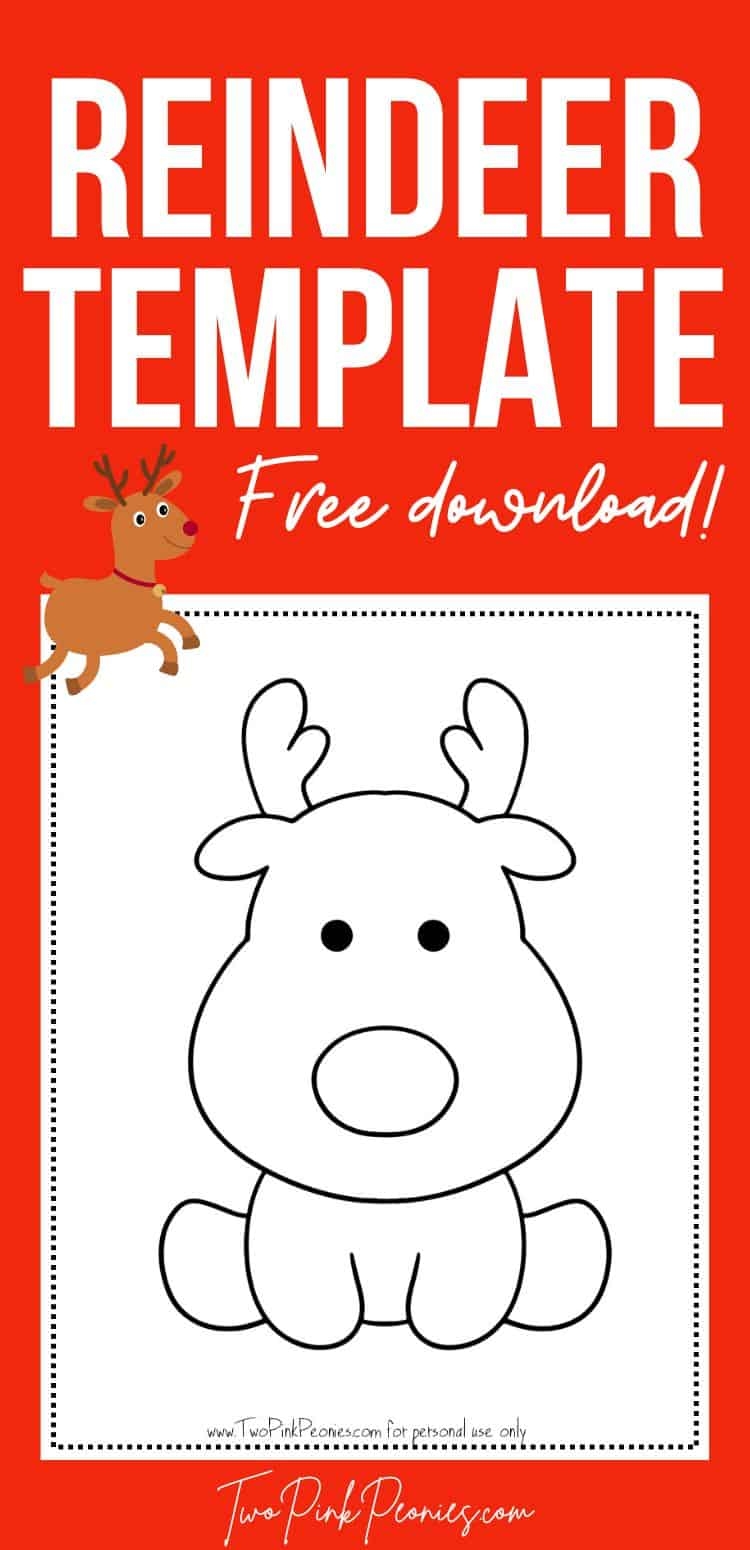 printable reindeer template